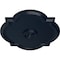Ekena Millwork Waltz Ceiling Medallion (Fits Canopies up to 5 1/4"), 24"W x 20 1/2"H x 1 1/8"P, Midnight Dream CM24WAMDF - alternate 3